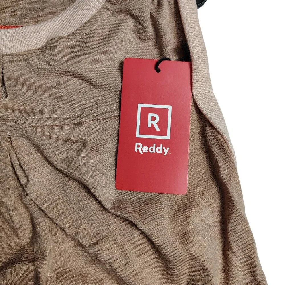 Reddy Dog XL Lightweight Pink Pleated Tank Top Made With Recycled Material Shirt